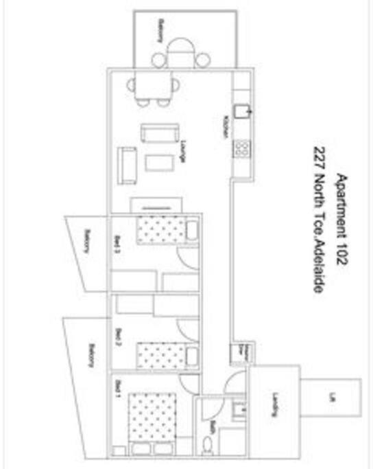 Light & Airy 3 Bd Cbd Apt: Balconytramwifi/Parking Apartment Аделейд Екстериор снимка